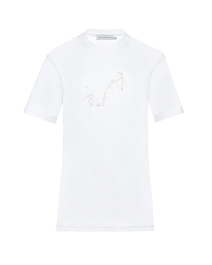 Белая футболка созвездие Скорпион  | Фото 1