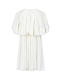 Белое плиссированное платье с накидкой  | Фото 2