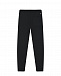 Черные спортивные брюки с белым логотипом Calvin Klein | Фото 2