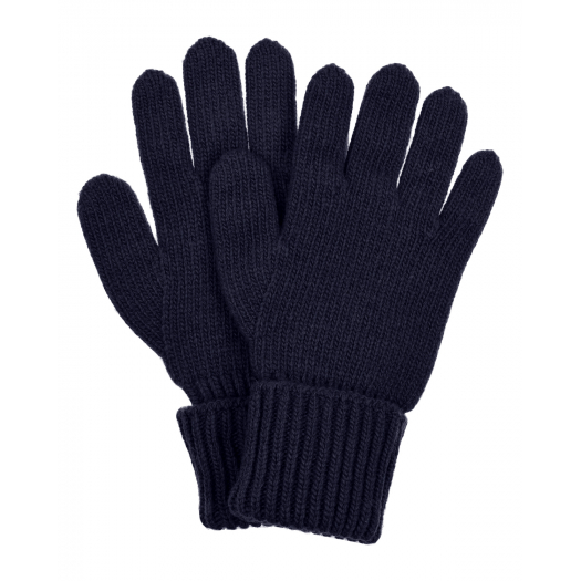 Синие перчатки из смесовой шерсти Chobi | Фото 1