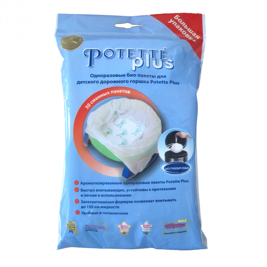 Упаковка Potette Plus из 30 одноразовых пакетов  | Фото 1