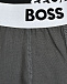 Трусы-боксеры с логотипом 2шт, черные + темно-серые BOSS | Фото 7