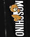 Спортивный костюм с вертикальным лого, черный Moschino | Фото 5