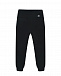 Черные спортивные брюки с лампасами в тон  | Фото 2
