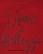 Красный свитшот с принтом &quot;lamore&quot; Dolce&Gabbana | Фото 3