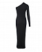 Черное платье с одним рукавом на плечо MRZ | Фото 5