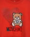 Красный свитшот с глиттером и принтом Moschino | Фото 3