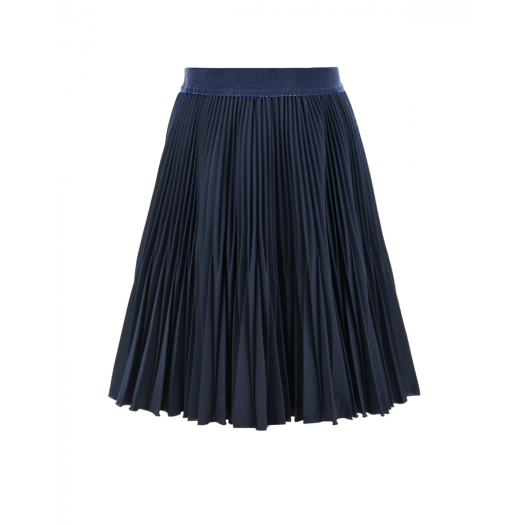 Синяя юбка с поясом на резинке Aletta | Фото 1