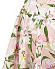 Розовая юбка с принтом &quot;лилии&quot; Dolce&Gabbana | Фото 4