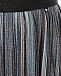 Серебристая плиссированная юбка с люрексом Molo | Фото 3