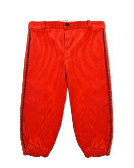Красные брюки из вельвета GUCCI Красный, арт. 626148 XWAKD 6033 | Фото 1
