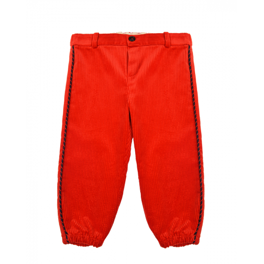 Красные брюки из вельвета GUCCI | Фото 1