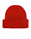 Красная шапка с логотипом на отвороте  | Фото 2