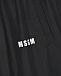 Черные спортивные брюки с белым принтом MSGM | Фото 3