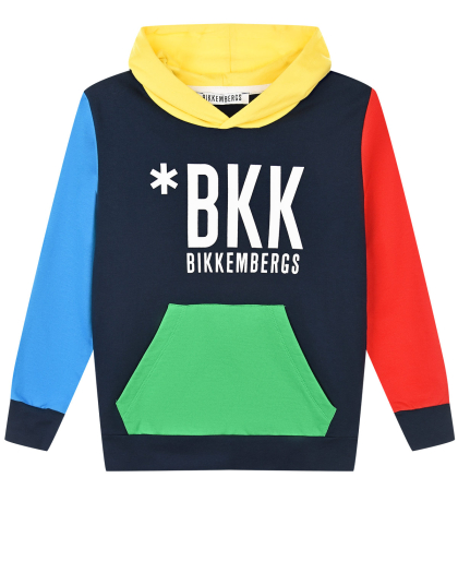 Толстовка-худи в стиле color block Bikkembergs | Фото 1