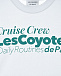 Белая футболка с принтом &quot;Cruise Crew&quot; Les Coyotes de Paris | Фото 4