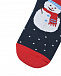 Темно-синие носки с узором &quot;снеговик&quot; Story Loris | Фото 2