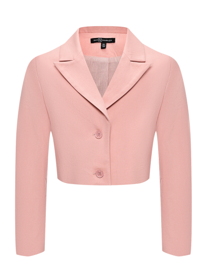 Пиджак однобортный укороченный, розовый Dan Maralex | Фото 1