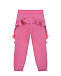 Розовые спортивные брюки с оборками Monnalisa | Фото 3