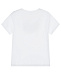 Белая хлопковая футболка с логотипом Karl Lagerfeld kids | Фото 2
