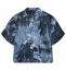 Рубашка с принтом &quot;пальмы&quot;, синяя Emporio Armani | Фото 1