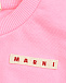 Укороченный топ с лого, розовый MARNI | Фото 3