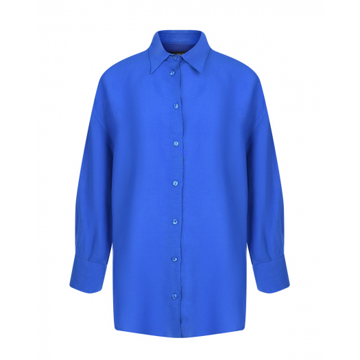 Синяя рубашка прямого кроя SHADE | Фото 1