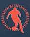 Темно-синяя толстовка с красным лого Bikkembergs | Фото 3