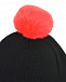 Черная шапка с помпоном из меха кролика Dolce&Gabbana | Фото 4