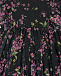Черное платье с цветочным принтом Monnalisa | Фото 3