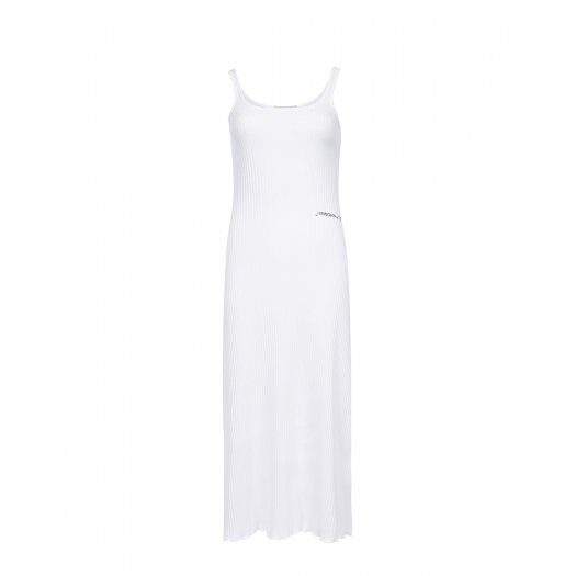 Белое платье в рубчик Hinnominate | Фото 1