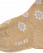 Бежевые носки с принтом &quot;Ромашки&quot; Falke | Фото 2