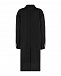 Двуборнтое черное пальто Balmain | Фото 2