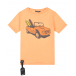 Оранжевая футболка с принтом &quot;машина&quot; Yporque | Фото 1