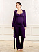 Фиолетовый халат с кружевными вставками Cache Coeur | Фото 2