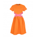 Оранжевое платье с логотипом Fendi | Фото 1