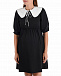 Черное платье с белым воротником Attesa | Фото 8