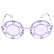Фиолетовые очки с круглой оправой Monnalisa | Фото 3
