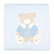 Голубое одеяло с аппликацией &quot;медвежонок&quot;, 79x72 см Story Loris | Фото 2