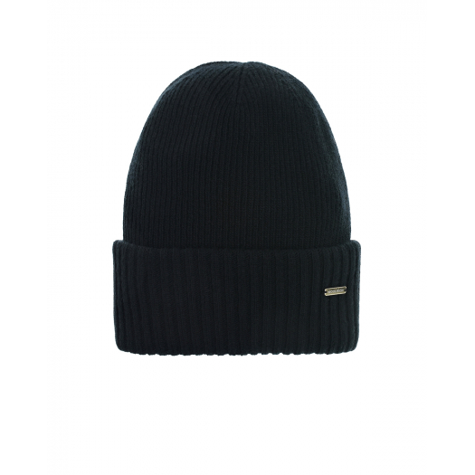 Черная шапка бини Woolrich | Фото 1