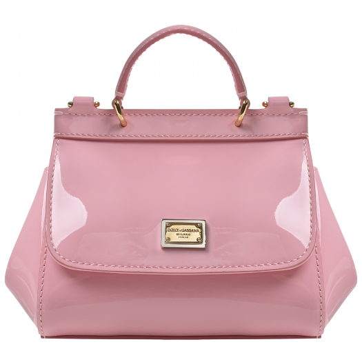 Розовая сумка из лаковой кожи Dolce&Gabbana | Фото 1