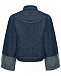Куртка джинсовая с отделкой на рукавах, синяя Emporio Armani | Фото 3