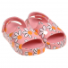 Сланцы-сандалии на липучке с ромашками, розовые Melissa | Фото 1