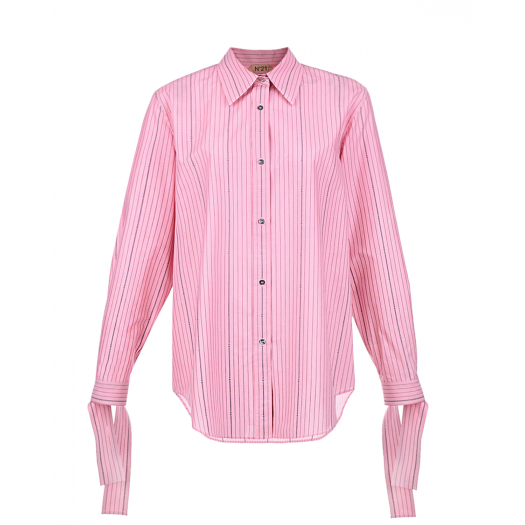 Розовая рубашка в полоску No. 21 | Фото 1