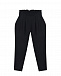 Черные брюки со складками Karl Lagerfeld kids | Фото 2