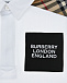 Белая футболка-поло со вставками в клетку Burberry | Фото 3