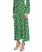 Зеленое платье с принтом &quot;калейдоскоп&quot; Saloni | Фото 8