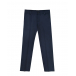 Темно-синие брюки из сатина Emporio Armani | Фото 1