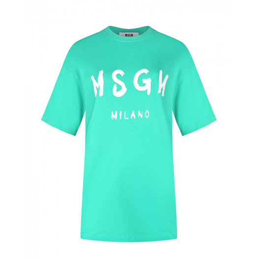 Платье-футболка с лого MSGM | Фото 1