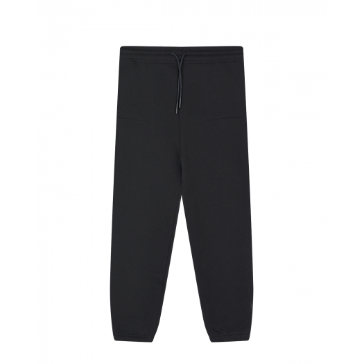Черные спортивные брюки с белой нашивкой Burberry | Фото 1
